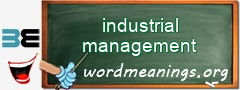 WordMeaning blackboard for industrial management